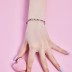 Luxury Rainbow Trapezoid Zirconia Tennis Chain Bracelet 100100086