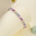 Luxury Rainbow Trapezoid Zirconia Tennis Chain Bracelet 100100086