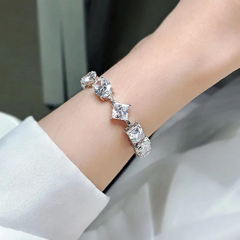 Sparkle Shaped Zirconia Bracelet 100100090 - image1