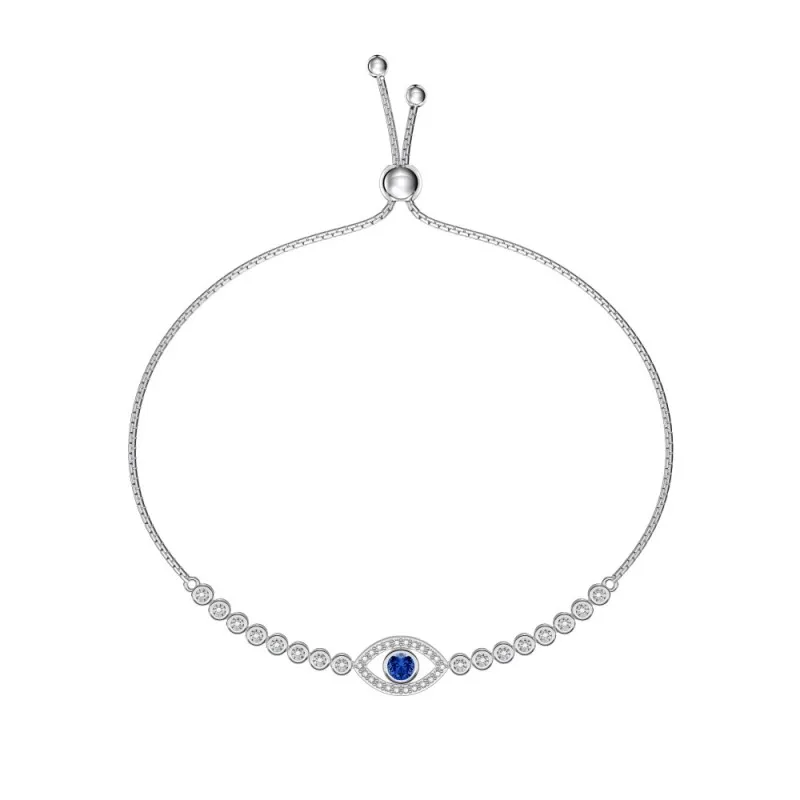 Evil Eye Zirconia Adjustable Bracelet 100100092