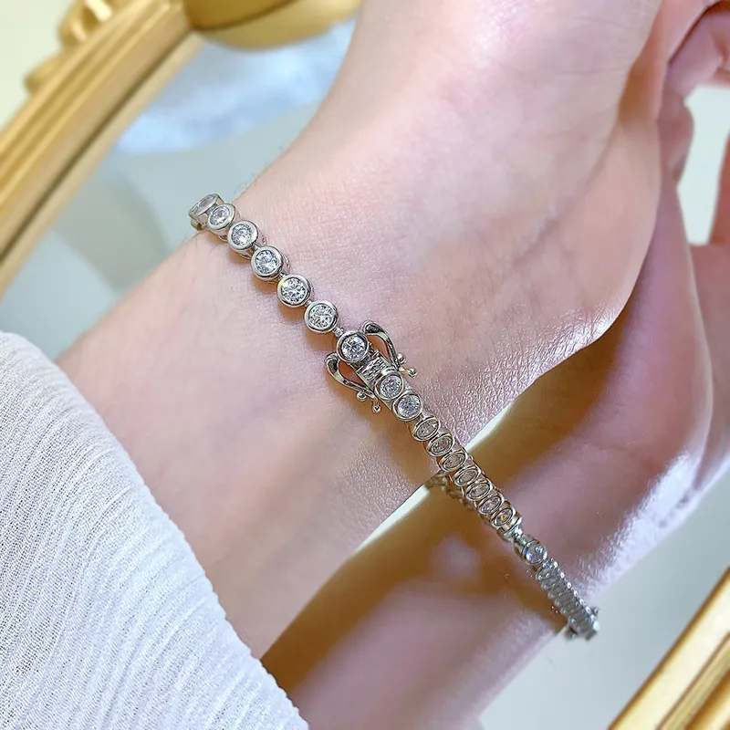 Sparkle Round Zirconia Tennis Bracelet 100100093 - image2