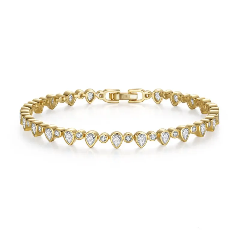 Sparkle Waterdrop Zirconia Tennis Bracelet 100100094