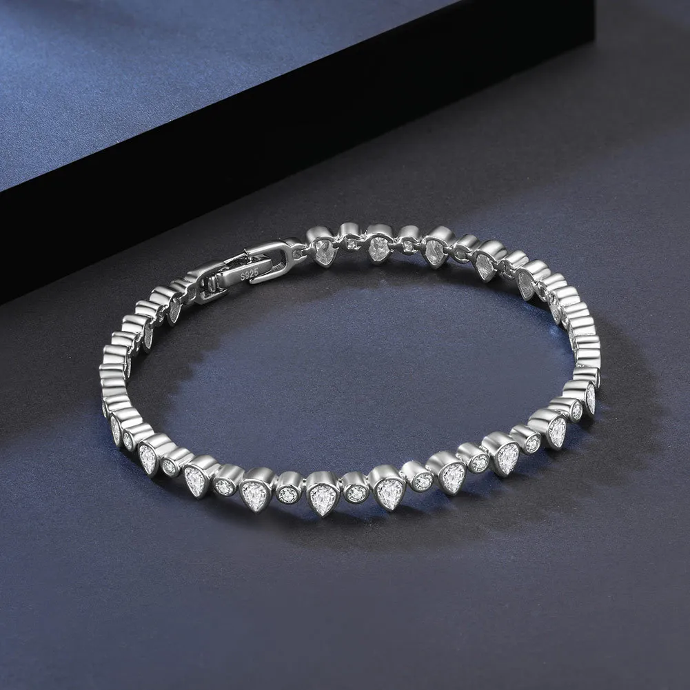 Sparkle Waterdrop Zirconia Tennis Bracelet 100100094 - image2