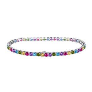 Colorful Zirconia Tennis Bracelet 100100100