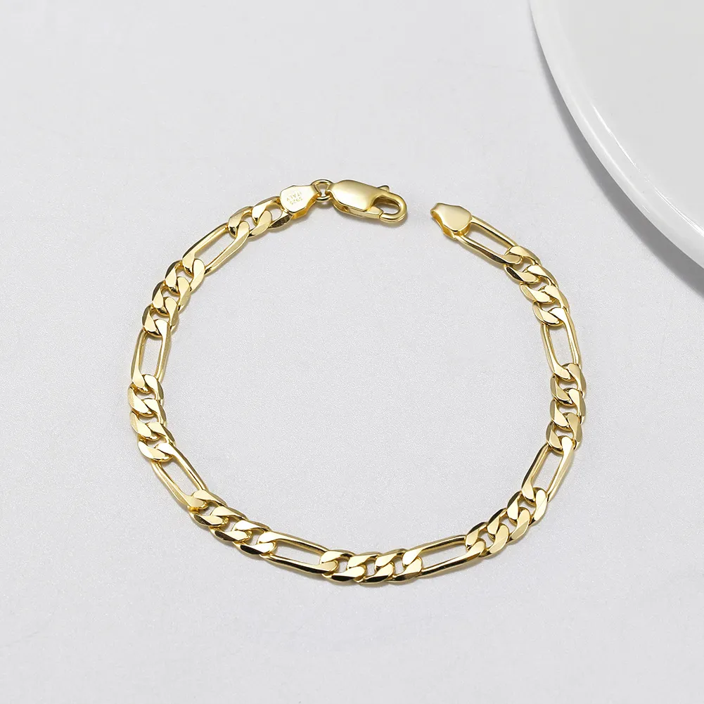 5mm Figaro Chain Bracelet 100100103 - image2