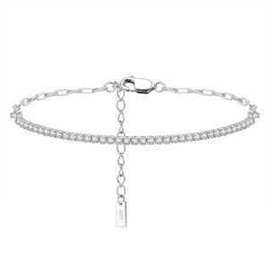 Zirconia Linked Chain Bracelet 100100105