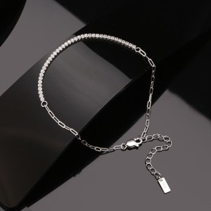 Zirconia Linked Chain Bracelet 100100105