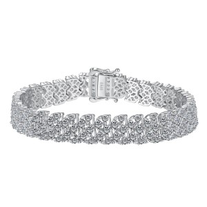 Luxury Triple Layers Zirconia Zirconia Bracelet 100100117