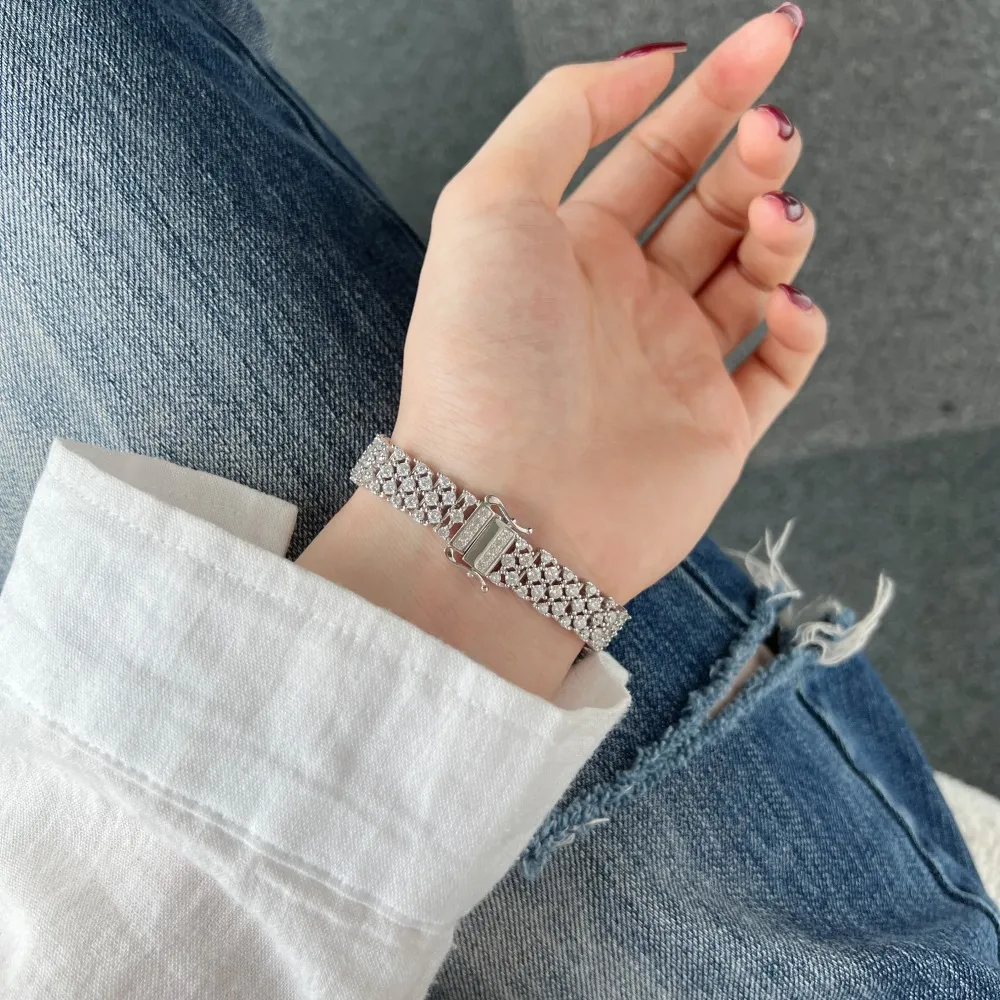 Luxury Triple Layers Zirconia Zirconia Bracelet 100100117 - image2