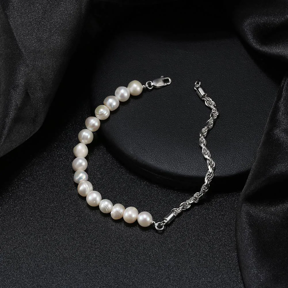 Baroque Pearl Rope Chain Bracelet 100100136 - image2