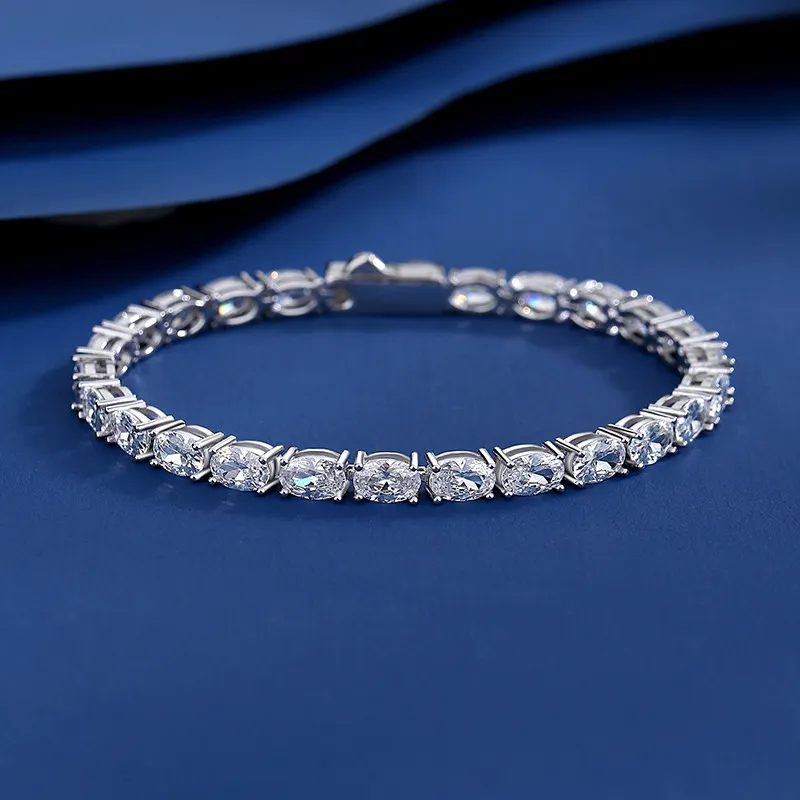 5A Oval Zirconia Tennis Bracelet 100100138 - image2