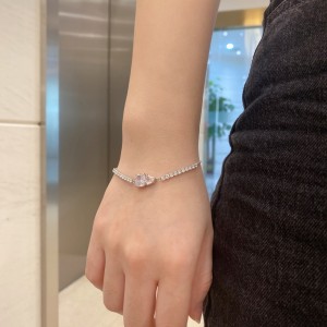 8A Heart Zirconia Tennis Chain Bracelet 100100139