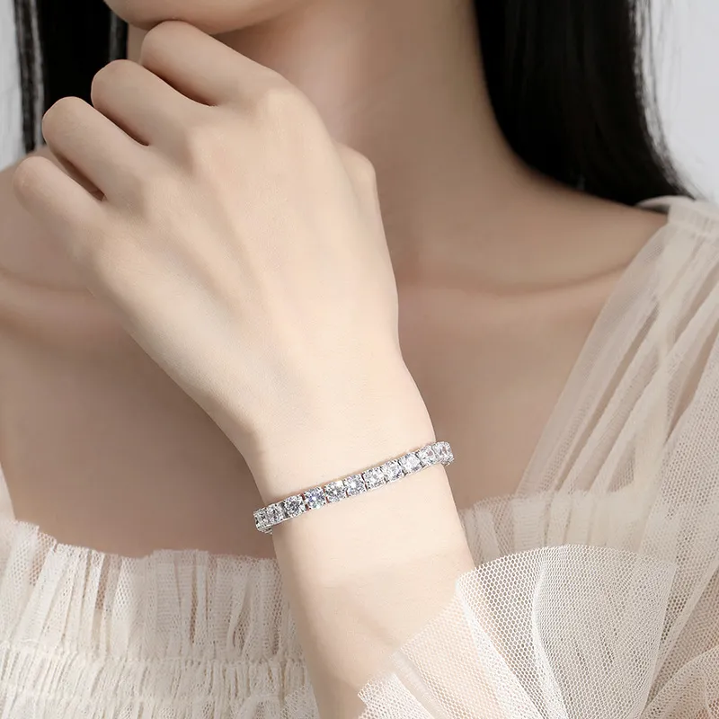 4mm Round Zirconia Tennis Bracelet 100100143 - image1