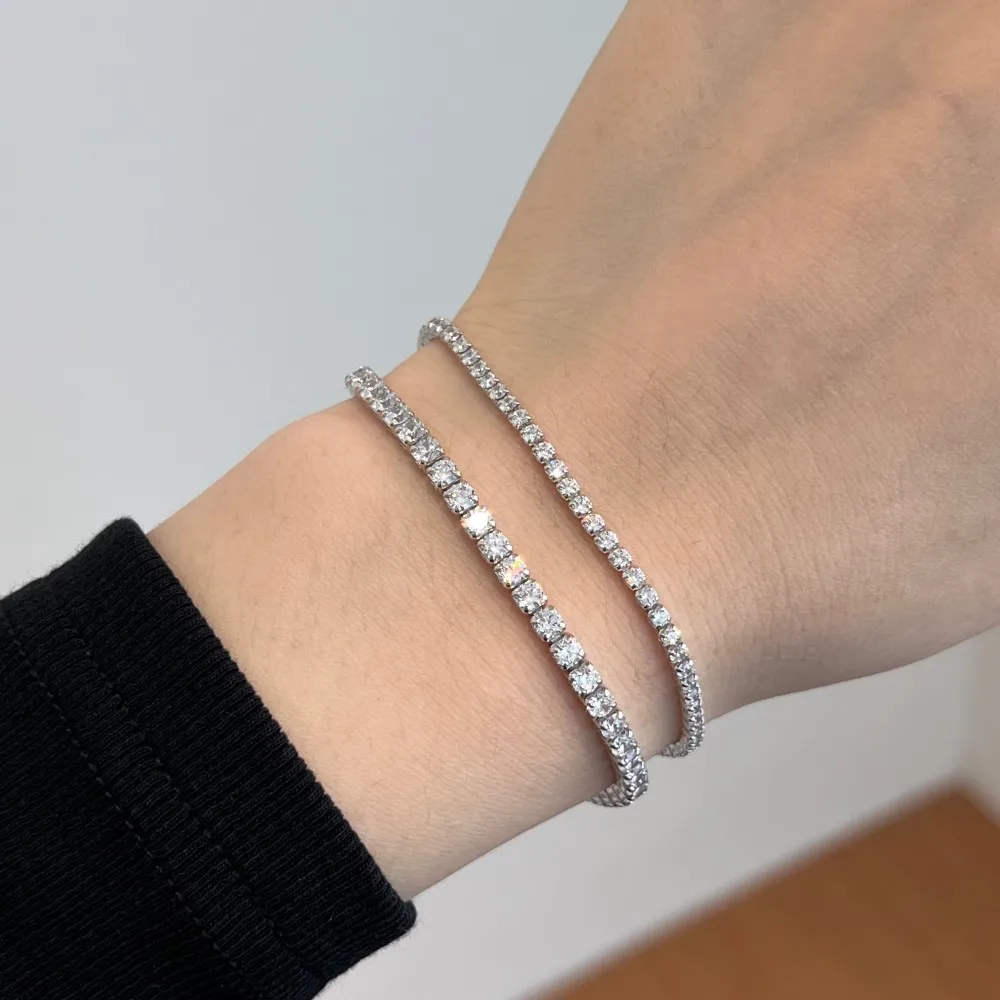 3mm Round Zirconia Tennis Bracelet 100100147 - image2