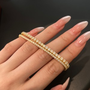 925 Sterling Silver 2.5mm Round Zirconia Tennis Bracelet 100100153 925 Sterling Silver 2.5mm Round Zirconia Tennis Bracelet 100100153