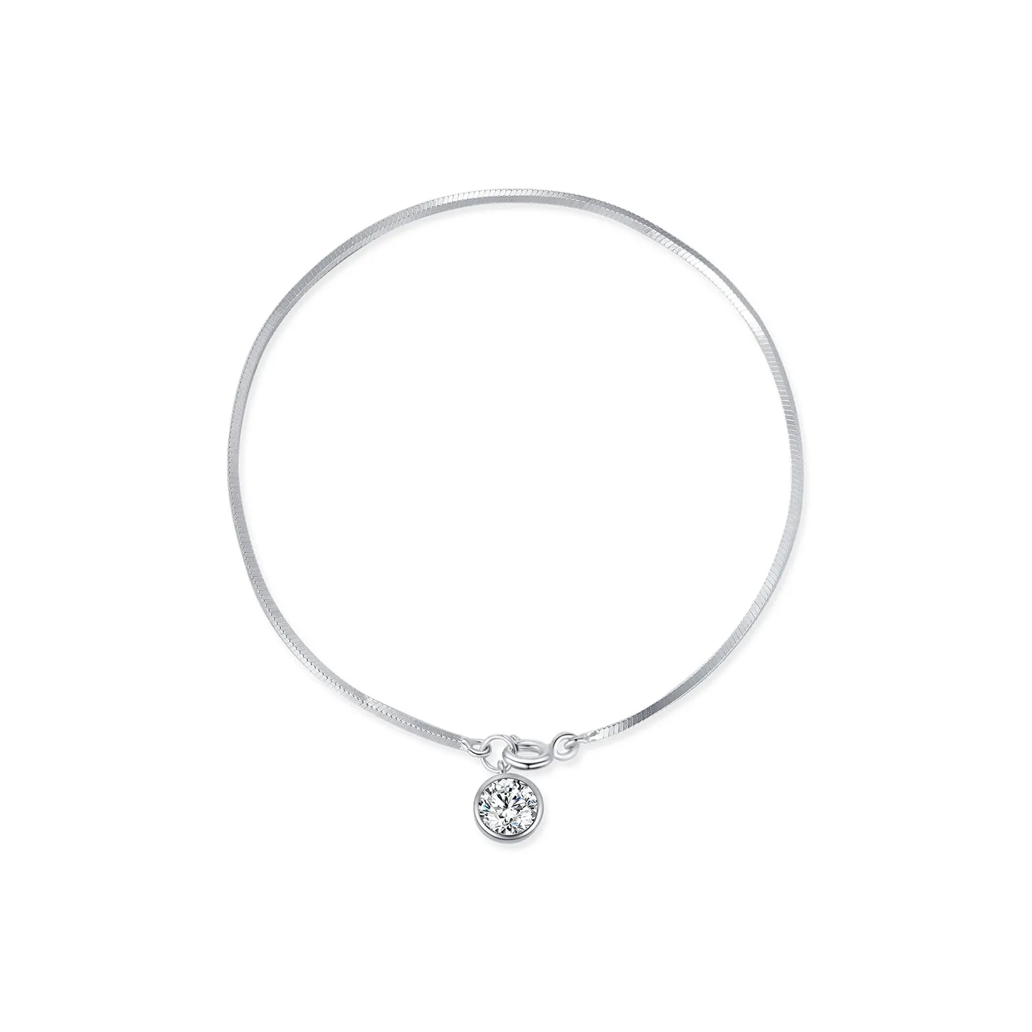 S925 Zirconia Snake Blade Chain Bracelet 100100159