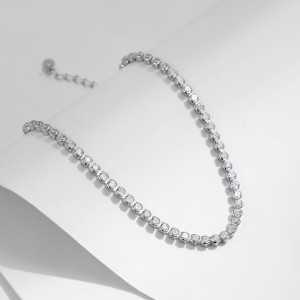 925 Sterling Silver Full CZ Tennis Bracelet 100100208