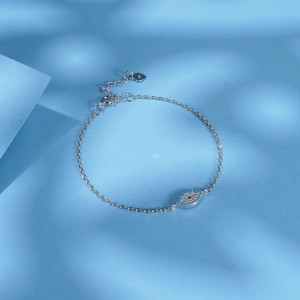 925 Sterling Silver Turquoise Evil Eye Bracelet 100100209
