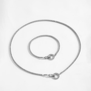 Wholesale 925 Sterling Silver CZ Tennis Chain Toggle Bracelet 100100256 Wholesale 925 Sterling Silver CZ Tennis Chain Toggle Bracelet 100100256