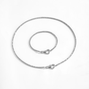 Wholesale 925 Sterling Silver CZ Tennis Chain Heart Toggle Bracelet 100100257 Wholesale 925 Sterling Silver CZ Tennis Chain Heart Toggle Bracelet 100100257