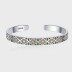 Luxury Geometric Zirconia Cuff Bangles 100200003