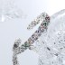 Vintage Rainbow Zirconia Flower Cuff Bangles 100200009
