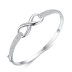 Silver Zirconia Infinity Love Bangles 100200011