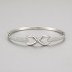 Silver Zirconia Infinity Love Bangles 100200011