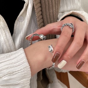 Vintage Thorns Rose Cuff Bangles 100200014 Vintage Thorns Rose Cuff Bangles 100200014