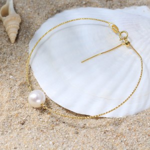 925 Sterling Silver Freshwater Pearl Bracelet 100500007