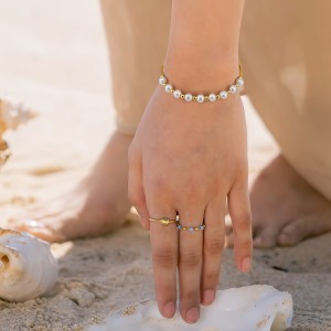 925 Sterling Silver Adjustable Pearl Bracelet 100500029