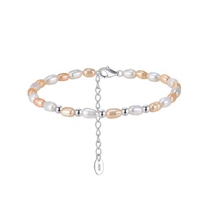 Wholesale 925 Sterling Silver Multicolor Freshwater Pearl Beaded Bracelet 100500078 Wholesale 925 Sterling Silver Multicolor Freshwater Pearl Beaded Bracelet 100500078