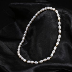 Wholesale 925 Sterling Silver Freshwater Pearl Double Wrap Stretch Bracelet 100500079