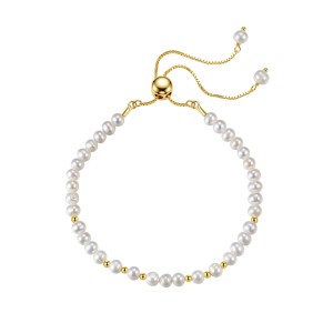 Wholesale 925 Sterling Silver Freshwater Pearl Adjustable Slider Bracelet 100500083 Wholesale 925 Sterling Silver Freshwater Pearl Adjustable Slider Bracelet 100500083