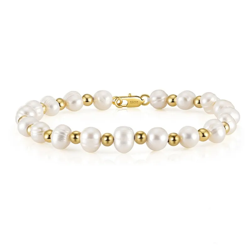 Wholesale 925 Sterling Silver Men Freshwater Pearl Beaded Bracelet100500090 Wholesale 925 Sterling Silver Men Freshwater Pearl Beaded Bracelet100500090