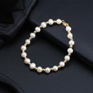 Wholesale 925 Sterling Silver Men Freshwater Pearl Beaded Bracelet100500090 Wholesale 925 Sterling Silver Men Freshwater Pearl Beaded Bracelet100500090