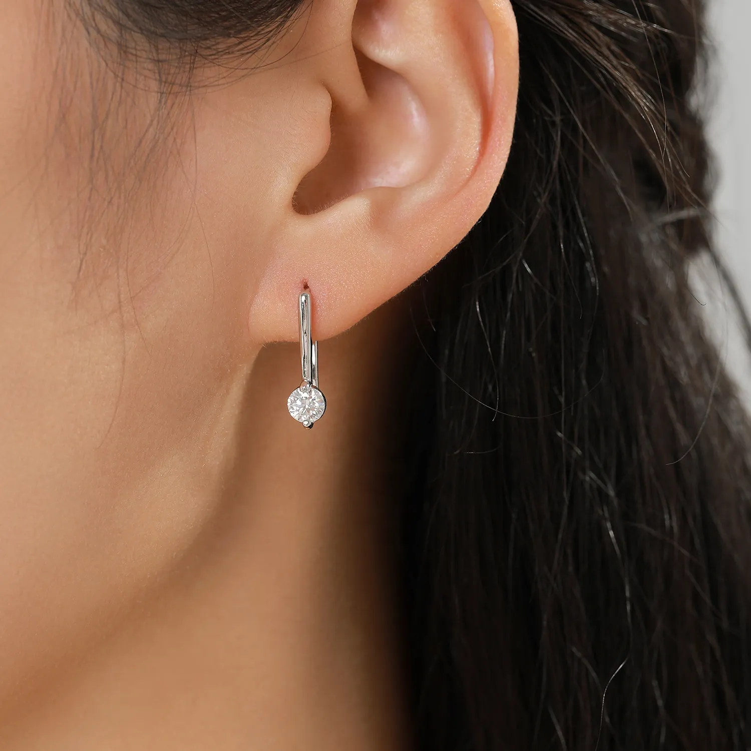 S925 Chill Style Moissanite Dangle Earring 110100012 - image1