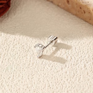 Wholesale 925 Sterling Silver Pear Cut Moissanite Cartilage Stud 110100100 Wholesale 925 Sterling Silver Pear Cut Moissanite Cartilage Stud 110100100