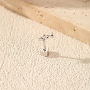 Wholesale 925 Sterling Silver Moissanite Shark Cartilage Stud 110100107