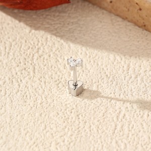 Wholesale 925 Sterling Silver Moissanite Cluster Cartilage Stud 110100108 Wholesale 925 Sterling Silver Moissanite Cluster Cartilage Stud 110100108