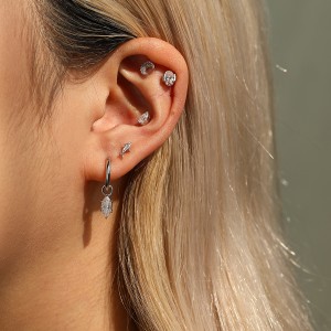 Wholesale 925 Sterling Silver Marquise Moissanite Dangle Hoop Earrings 110100110 Wholesale 925 Sterling Silver Marquise Moissanite Dangle Hoop Earrings 110100110