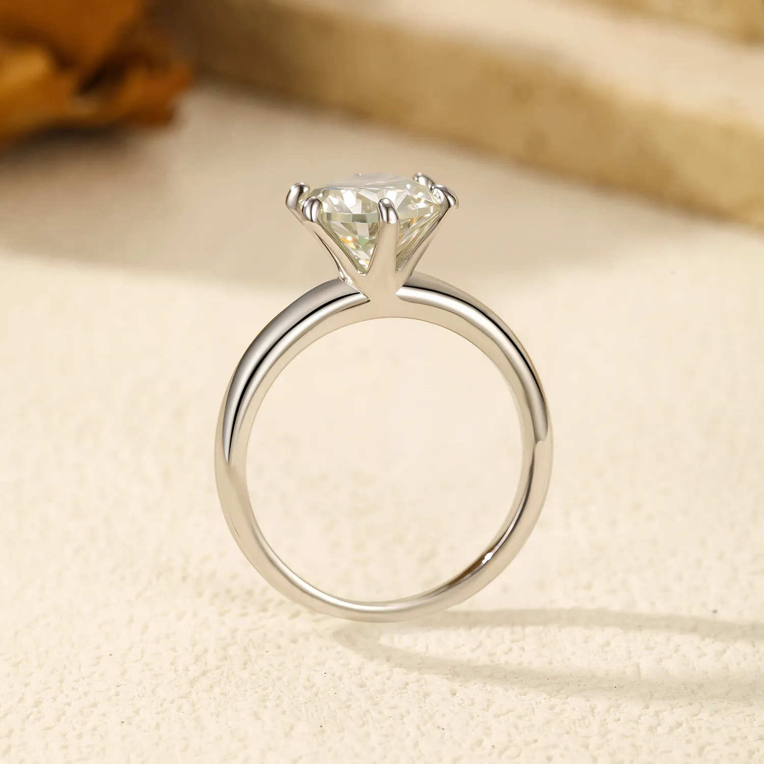 S925 Classical 2Ct Moissanite Solitaire Ring 110200003 - image2