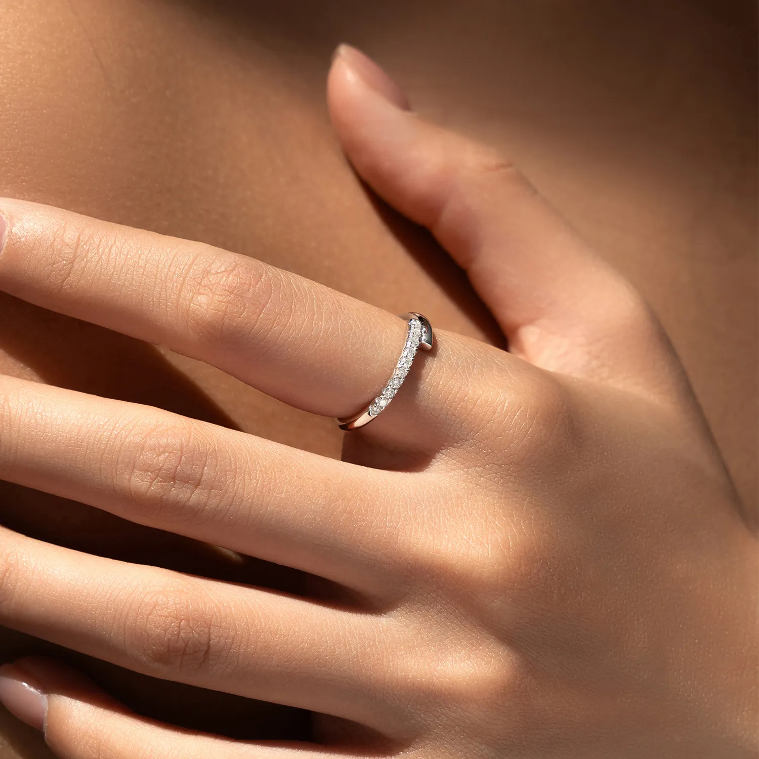 S925 Moissanite Minimalist Ring 110200004 - image1