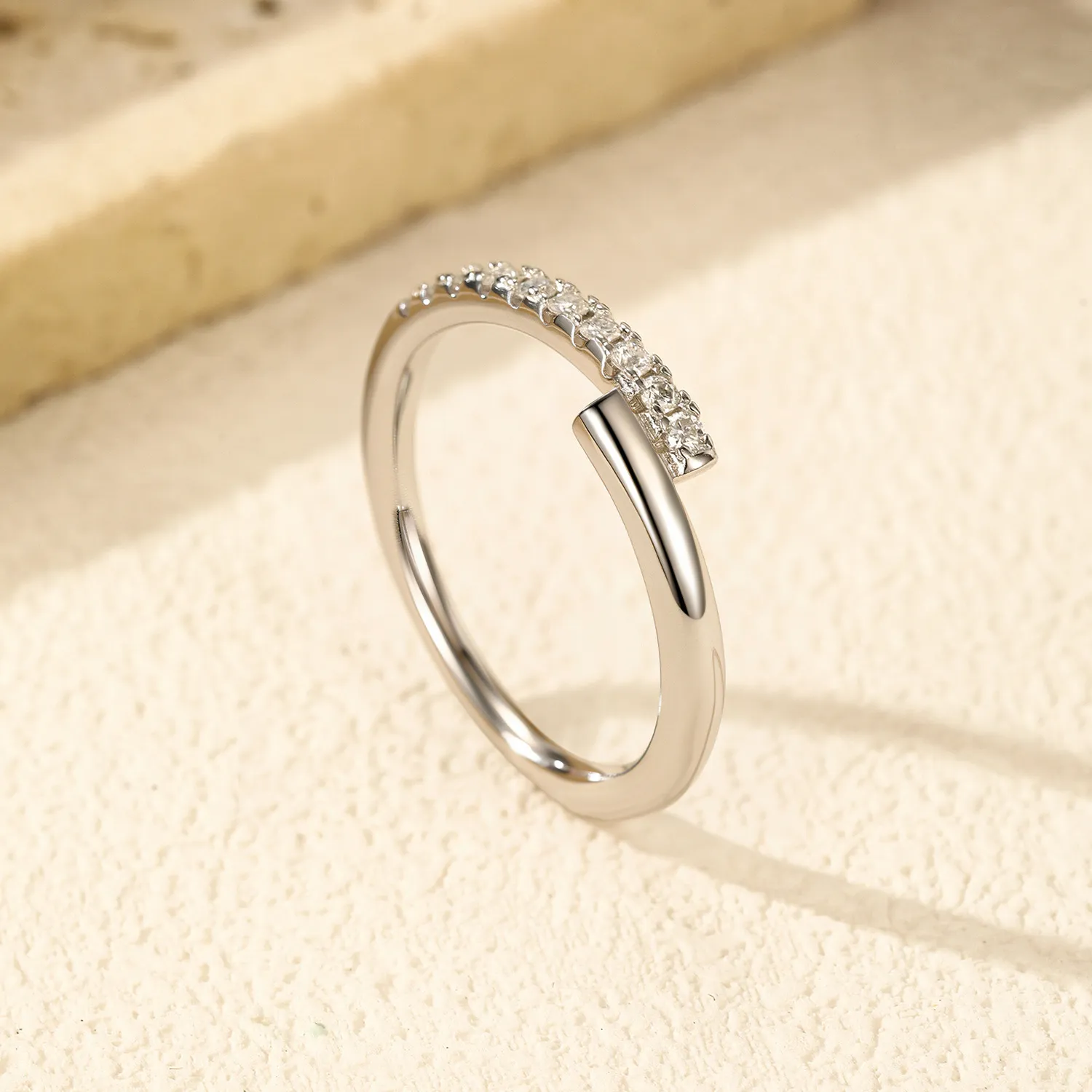 S925 Moissanite Minimalist Ring 110200004 - image2