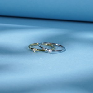 925 Sterling Silver Moissanite Solitaire Ring 110200045