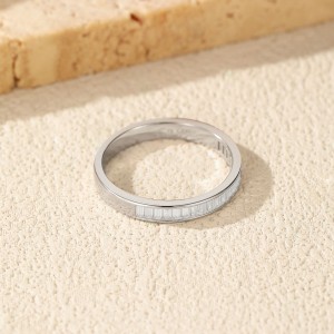 925 Sterling Silver Shared Prong Moissanite Eternity Ring 110200051 925 Sterling Silver Shared Prong Moissanite Eternity Ring 110200051