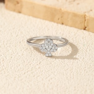 925 Sterling Silver Moissanite Poker Club Ring 110200059 925 Sterling Silver Moissanite Poker Club Ring 110200059