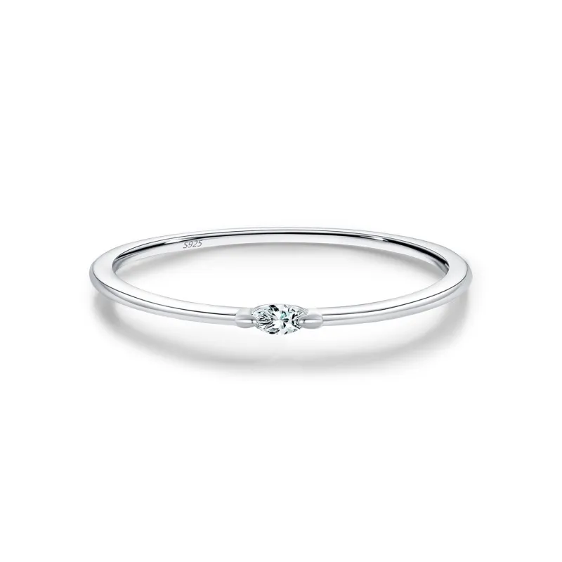 Wholesale 925 Sterling Silver Moissanite Minimalist Stacking Ring 110200087 Wholesale 925 Sterling Silver Moissanite Minimalist Stacking Ring 110200087