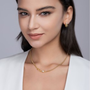 Wholesale 925 Sterling Silver 0.5ct Moissanite Beaded Chain Necklace 110300045 Wholesale 925 Sterling Silver 0.5ct Moissanite Beaded Chain Necklace 110300045