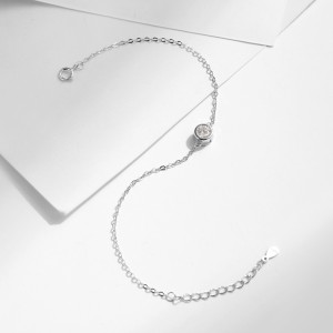 S925 Classic Minimalist Moissanite Bracelet 110400003